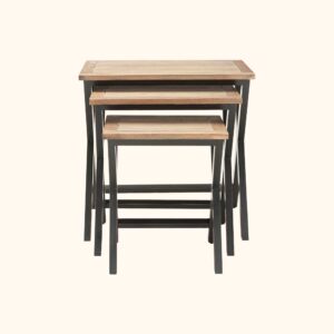 Stacking Tray Tables in Black